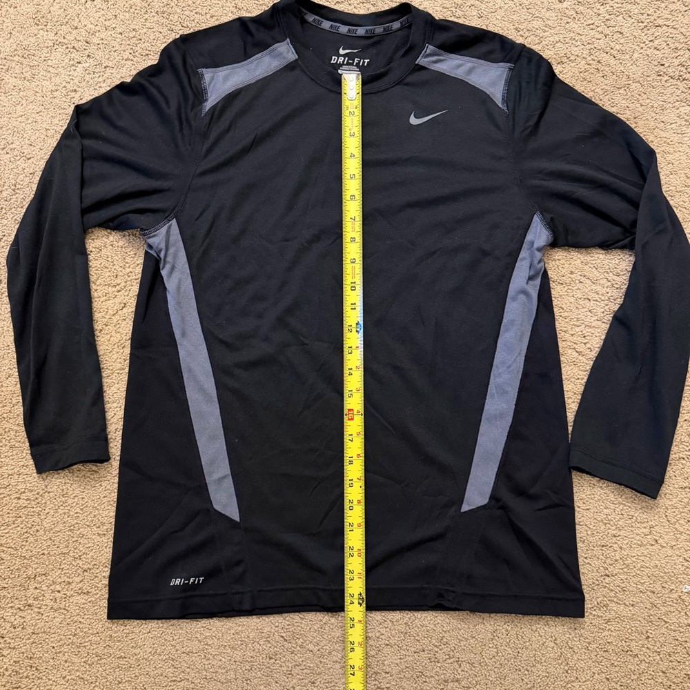 Nike Black and Gray Performance Top